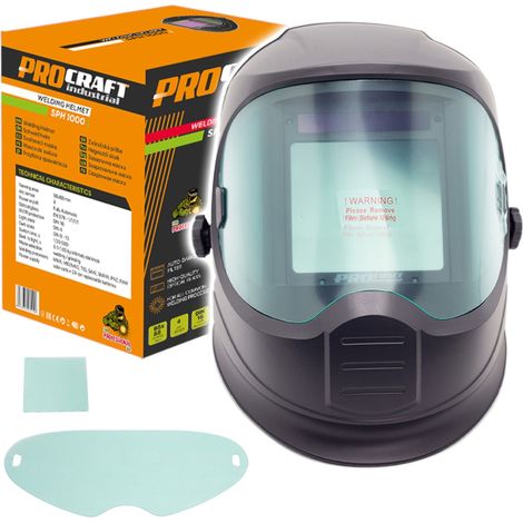 Procraft Industrial SPH1000 Automatik-Schweißhelm für MMA MIG MAG TIG SAW PAC PAW (1/4)