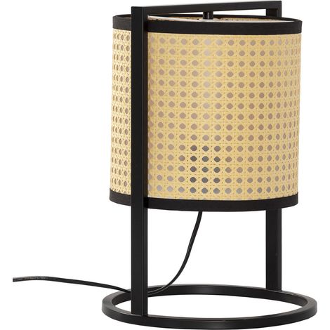 Lampada da tavolo Ukara in rattan sintetico, diametro 38 cm