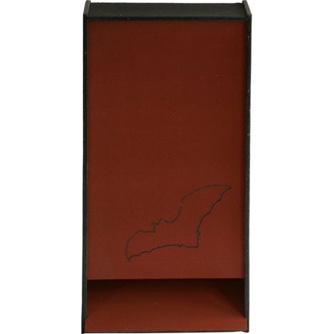 Integrated Eco Cavity Bat Box - Recycled LDPE Plastic/Wood - L10.5 x W21.5 x H44 cm - Brick