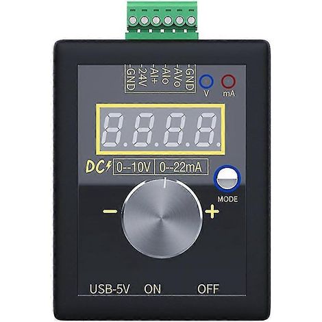 Générateur de signaux de tension et de courant analogique portable 0-10 V / 0-4-20 mA (1/5)