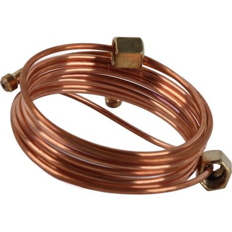 Kit de Tubes de Jauge de Pression D'huile Mécanique, Tuyau en Cuivre 1/8 Pouces X 72 Pouces avec Raccords, pour équipement de Tracteur de Camion Automobile.