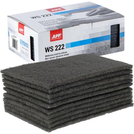 Fibre abrasif - Pour ponceuse - Grain fin - 150x230mm - 10 pièces - APP WS 222 (1/4)