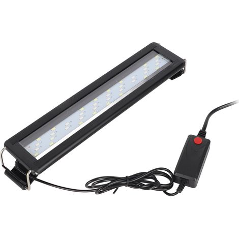 Éclairage LED pour aquarium, couleurs changeantes, 3 niveaux réglables, 4 rangées, avec supports extensibles, noir, prise européenne 220 V (1/5)