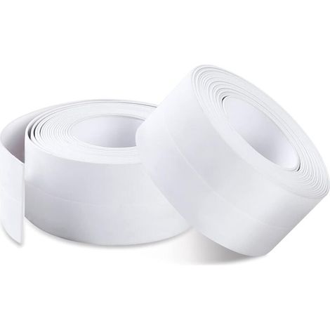 Baddichtungsmittel, 2er-Pack PVC-Klebestreifen für Bad und Küche, Schimmelschutz (3,8 cm x 3,2 m) (1/4)