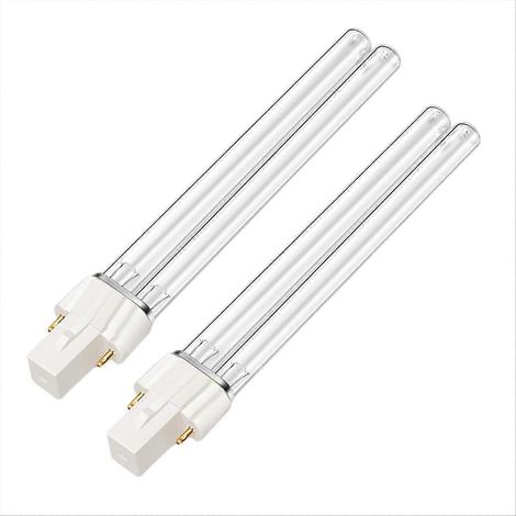 Deux ampoules de rechange UV-C de 13 W pour filtres biologiques pressurisés pour bassins.
