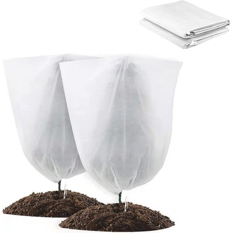 2 Paquets Voile d Hivernage pour Plantes Exterieur - Toile Hivernage Plante Exterieur - Voile Hivernage Olivier，Convient Aux Jardins, Fleurs, Plantes, Semis Et Autres Endroits (1/5)