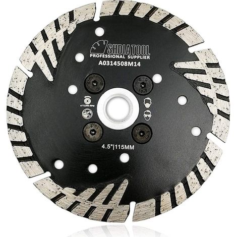 1pc disque diamant, turbo lame, alésage m14, coupe humide ou sèche, pour béton brique granit marbre (1/5)