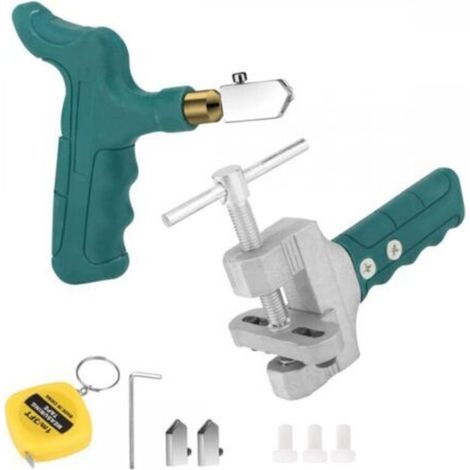 9 Pièces Coupe verre Manuels Outils de Coupe Coupe Carrelage, Ensemble de Coupe Verre Diamant Coupe Carrelage Manuel Kit Outils pour Outils de Coupe pour Miroirs, Fenêtres et Palettes