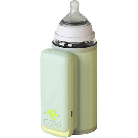 Chauffe-biberon portable sans fil, rechargeable avec écran LED et contrôle de la température, facile à transporter, idéal pour les voyages (1/5)