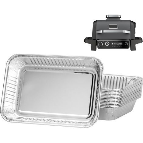 15 Revêtement Bac À Graisse Aluminium 22,5x15,1cm Compatible Ninja OG800 OG900 Woodfire XL Pro Barbecue Extérieur (1/5)