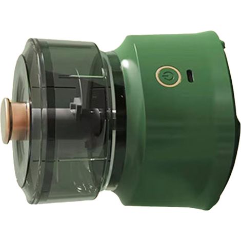 Hachoir à viande électrique multifonction, mixeur avec lames en acier inoxydable, broyeur alimentaire sûr et efficace pour cuisine, vert clair (1/5)