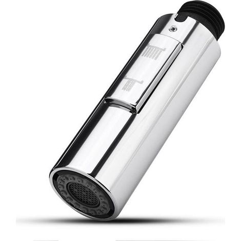 Embout Robinet Cuisine de Rechange DouchetteTête de Robinet Amovible Universelle G1/2 Acier Inoxydable SUS304(galvanoplastie) (1/5)