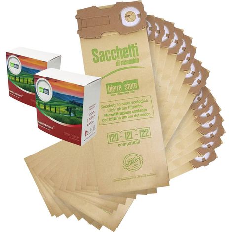 Sacchetti folletto vk 121 vk 122 vk 120 16pz granuli terre di siena compatibili