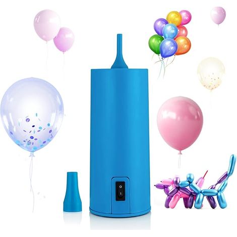 Pompe À Ballons Électrique - Débit 18 L/min - Pour Ballons Latex Foil Et Longs - Portable 1 kg - Idéal Fêtes Anniversaires Mariages (1/5)