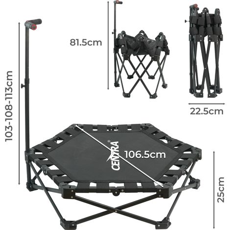 Centra 42 inch Trampoline Handrail Rebounder Folding Fitness Exercise Home