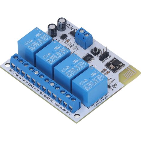 Module de commande de relais Bluetooth 4 canaux anti-interférences, panneau de commande à distance RF 2,4 GHz, 12 V CC (1/5)
