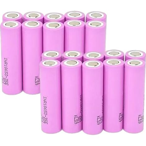 Batería de litio 18650, capacidad de 3500 mAh, alta tasa de descarga, 35E-20PCS, 3,7 V-a (1/2)