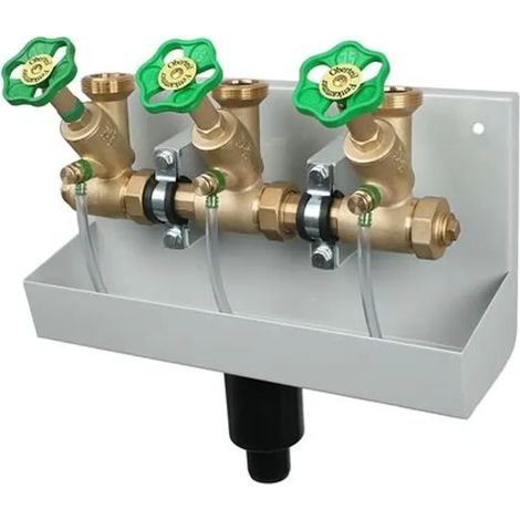JS Stazione ATV, con albero crescente, tripla, DN25, ingresso 1'', uscita superiore 1 1/2'', 0075632502001