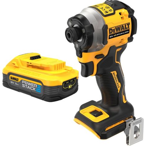 Dewalt DCF850N 18v XR Brushless Compact Impact Driver + 5ah POWERSTACK Battery (1/5)