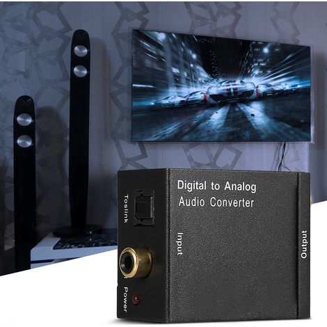 Convertisseur Audio Optique vers Analogique Coaxial Adaptateur RCA (1/5)