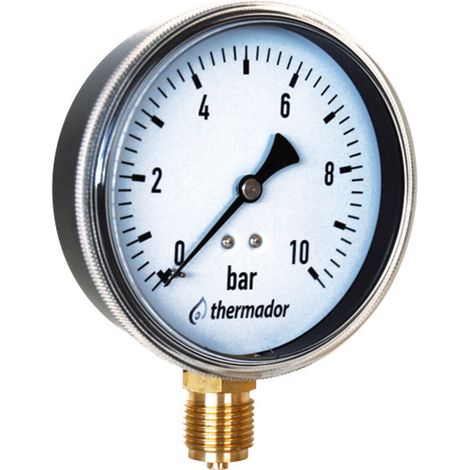 Manomètre sec RADIAL Male 1/4" (8/13) - 63mm - 0 à 10bar