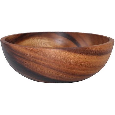 1 pièce 14 x 7 cm Bol à fruits et saladier pratique en bois (1/5)