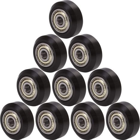 [10 pcs] 3D Imprimante Modèles Poulie V-slot POM Poulie En Plastique Modèles Roulements à Billes V Roulement Poulie Passive roues Roulantes (1/5)