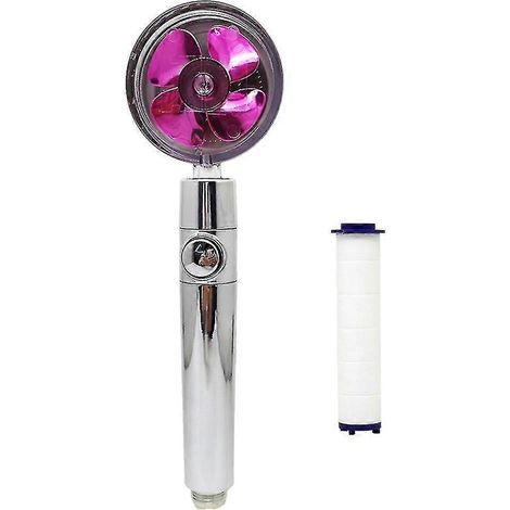 Pommeau de douche haute pression puissant, rotation à 360°, douchette à main économique-Crystal Violet