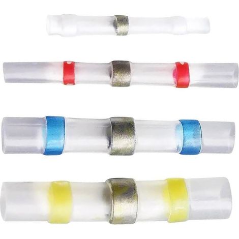Electraline 59248 Kit di connettori termorestringenti con saldatura 50 pezzi (4 sezioni diverse), IP67 (1/2)