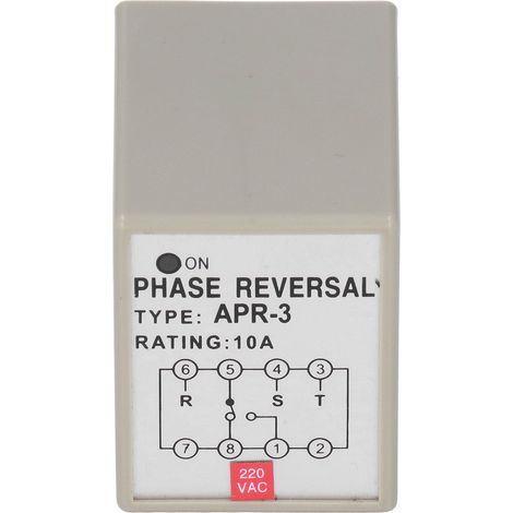 CKCTELAY Phasenfolge-Relais-Verpolungsschutzsteuerung für Motor 10A APR‑3AC220V (1/5)