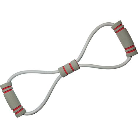 Bande de résistance en forme de 8 pour femmes, corde de traction grise pour exercices de bras et poitrine à domicile, équipement fitness (1/5)