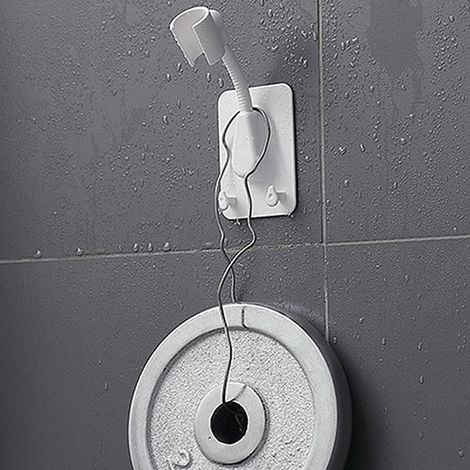 Duschkopfhalterung ohne Bohren, starker Klebstoff, wasserabweisend, verstellbarer Winkel, multifunktionale Duschablage aus ABS für das Badezimmer (1/5)