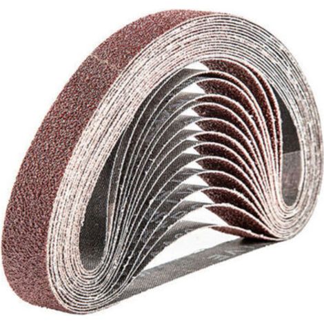 Bande Abrasive 20 x 520 mm,15PCS 60 grain Ensemble de Bandes Abrasives (1/4)