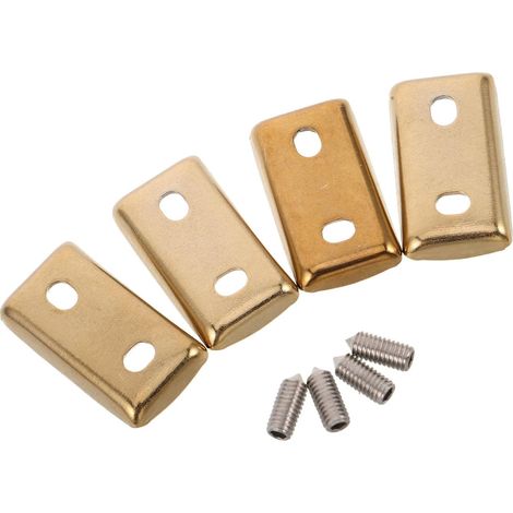 Ronde 4 pièces, acier inoxydable, 36 x 20 mm, avec système de sécurité (1/5)