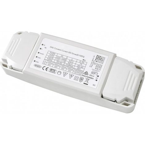 Driver / Alimentation dimmable 3 en 1 DALI / 1-10V/ Push Dim - 20W - DeliTech®