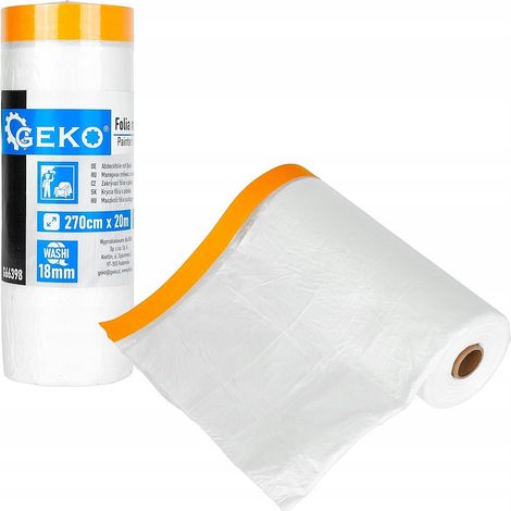 Pellicola per pittura anti-schizzi con nastro washi 270 cm x 20 m / 18 mm (30) (1/5)