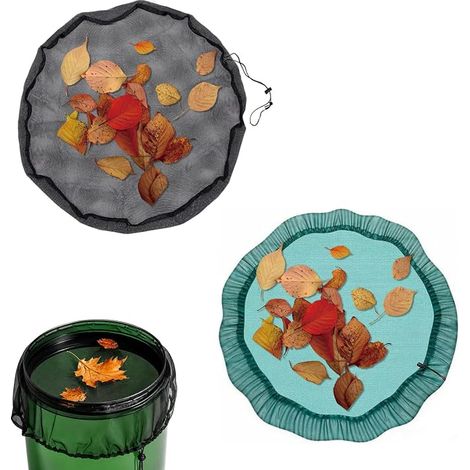110 cm rain water collection grids with fine sieve, filter protection against mosquitoes, leaves and insects, round rain tank protection net (1/5)