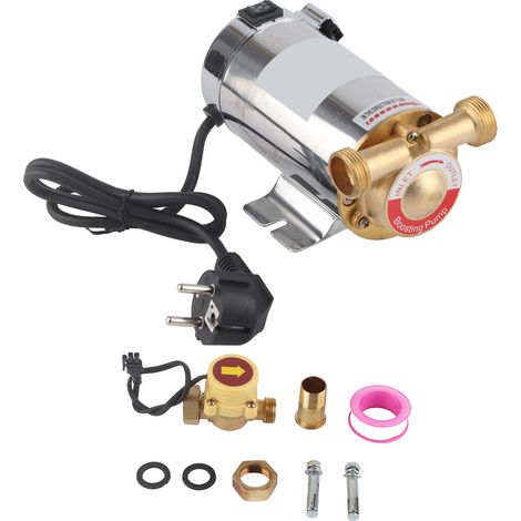 Pompe de surpression automatique 100W WG‑100EU 220V pour douche domestique, kit d'alimentation pour chauffe-eau, pompe de circulation compacte. (1/5)