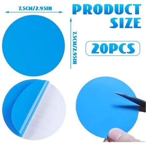 Rustine pour Piscine, Kit de Réparation de 20 Pièces, Patch Auto-adhésif pour Piscine (1/5)