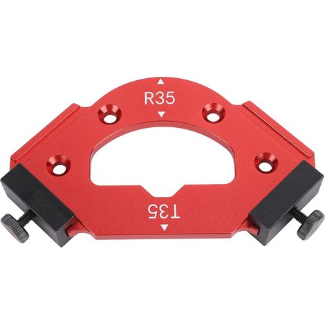 Gabarit d'angle R35 T35, gabarit de rayon d'angle intérieur/extérieur pour défonceuse, pour le travail du bois (1/5)