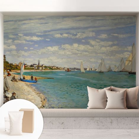 Tapete Vliestapete mit Kleber - trendige Wanddeko - elegant Fototapete für Wohnzimmer - Schlafzimmer Küstenlandschaft 208x146 cm (1/5)