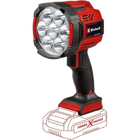 Einhell Lampe sans fil TE-CL 18/2500 LiAC-Solo PXC (18V, Flux lumineux de 2500 lumens, 7 LED, température couleur de 6500 K, filetage pour trépied) Livré sans Batterie ni Chargeur
