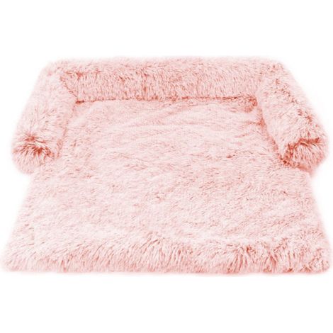 Tapis pour Chiens et Chats, Lavable Réversible Matelas en Flanelle d'hiver pour Animaux de Compagnie, Grande Taille Coussin Super Doux et Moelleux Chiot Lit (76x76x15cm Rose) (1/5)