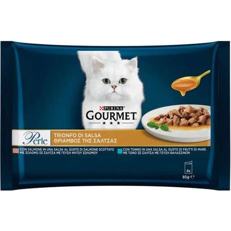 Gourmet Perle Trionfo di Salsa con Manzo, Pollo 4x85 g