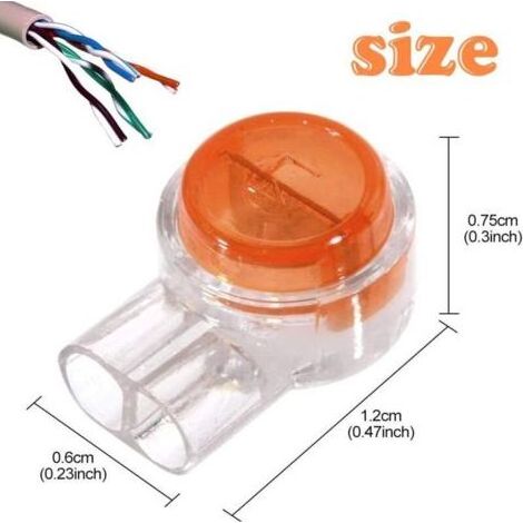 100pcs Scotchlok UY connecteur étanche, connecteurs de câble remplis de résine pinces de connexion pour jardin et extérieur robot tondeuse à gazon-- (1/4)