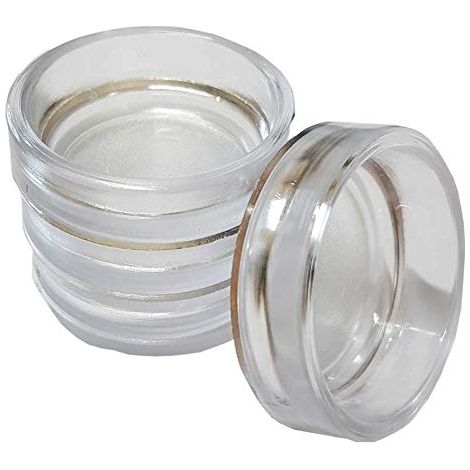 4 patins transparents de 45 mm pour protéger les sols en bois, stratifié, carrelage et moquette contre les dommages et les rayures des chaises, des lits, des canapés et des pieds de table (1/2)