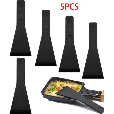 HONORNIC - Spatules à raclette,Pelle à Raclette antiadhésive,Spatule de Cuisine en Nylon,pour cuisine,pâtisserie,poêlons téflonnés,fromage,fête