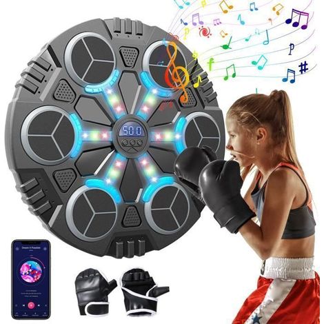 Machine de boxe musicale PRUMYA - Avec Bluetooth et vitesse réglable - Enfants (1/4)