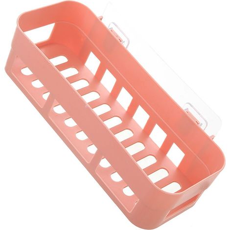 Étagère en plastique murale pour douche pour salle de bain, gain de place, adhésive, produits cosmétiques et de toilette (1/5)
