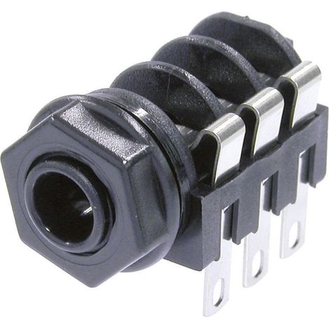 Neutrik NMJ2HF-S Klinken-Steckverbinder 6.35 mm Buchse, Einbau horizontal Polzahl: 2 Mono Schwarz 1